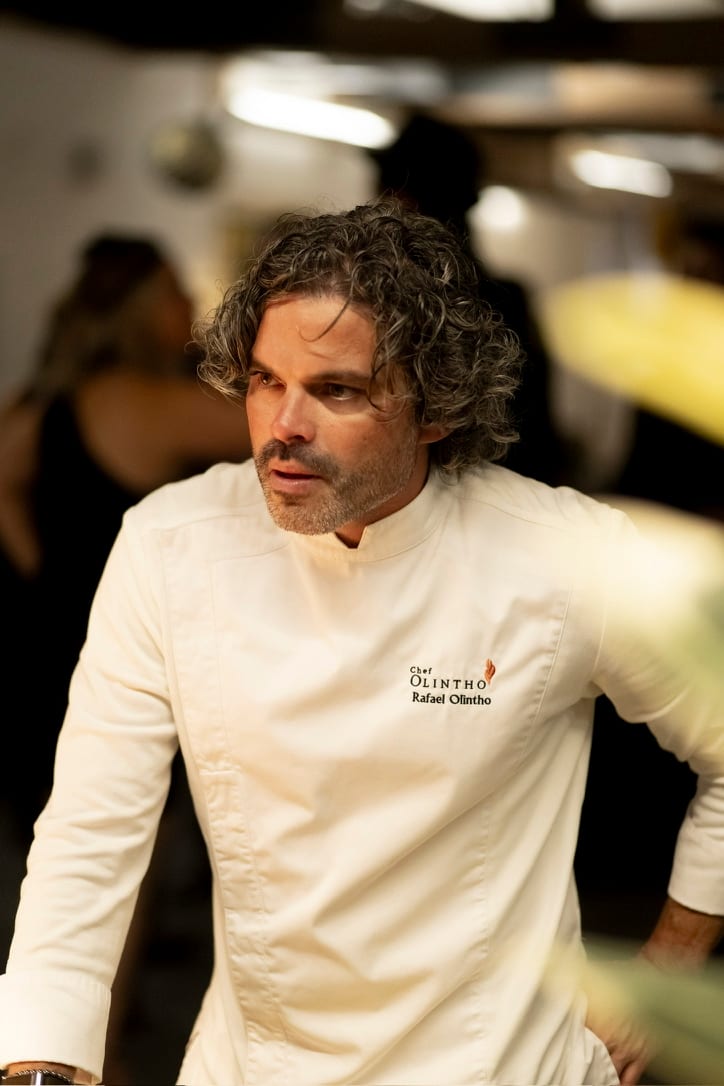 Private chef in Atherton, California preparing a luxury dinner party